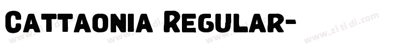 Cattaonia Regular字体转换